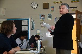 Teacher for a day State legislator leads academic studies